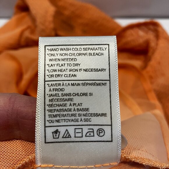 BB DAKOTA Top By Steve Madden Top CREAMSICLE NEW Sweet Flutterings Blous… - Picture 9 of 11